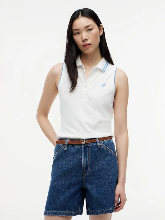 Foto van product TOMMY HILFIGER Top '1985' lichtblauw / wit