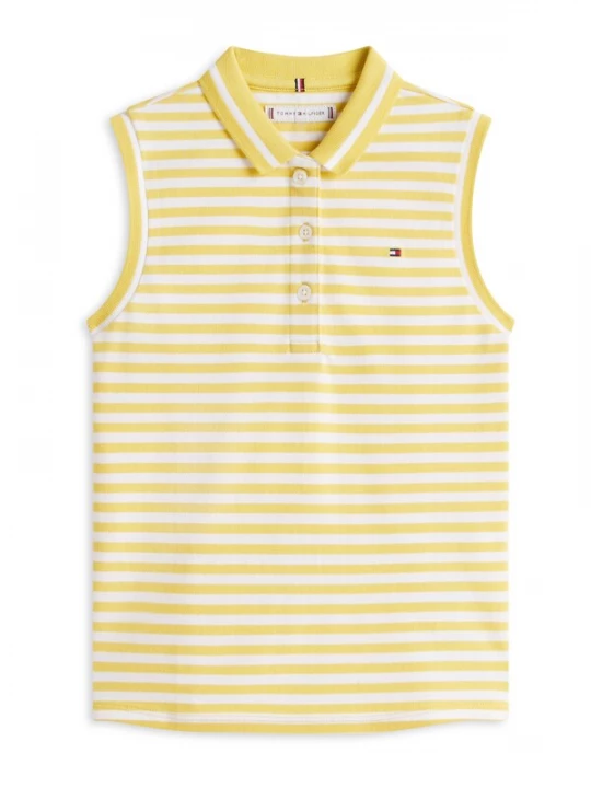 Foto van product TOMMY HILFIGER Top 'CLASSIC' geel / wit
