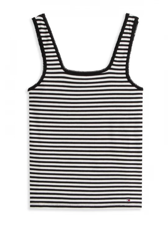 Foto van product TOMMY HILFIGER Top zwart / wit