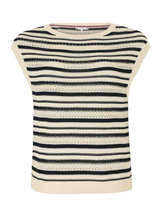 Foto van product TOMMY HILFIGER Trui beige / zwart