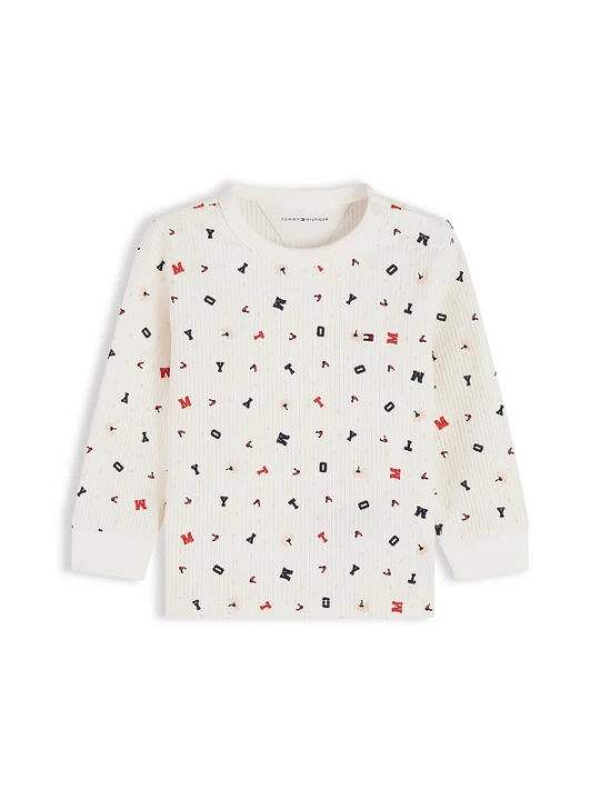 Foto van product TOMMY HILFIGER Trui blauw / lichtrood / natuurwit