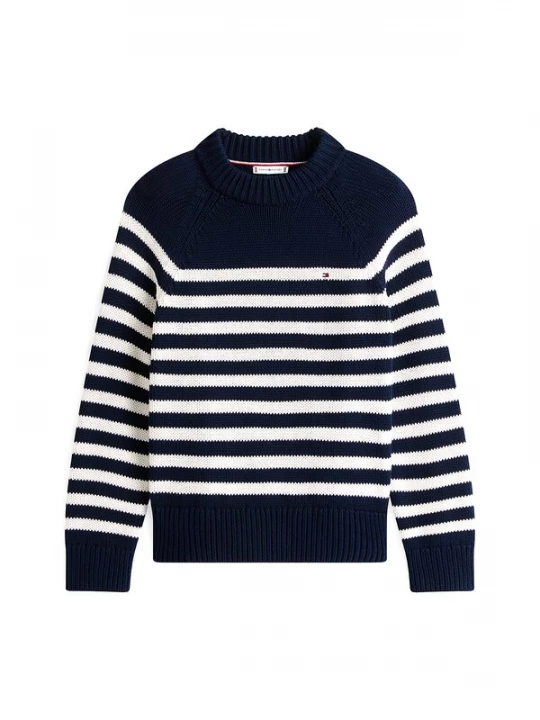 Foto van product TOMMY HILFIGER Trui blauw / wit