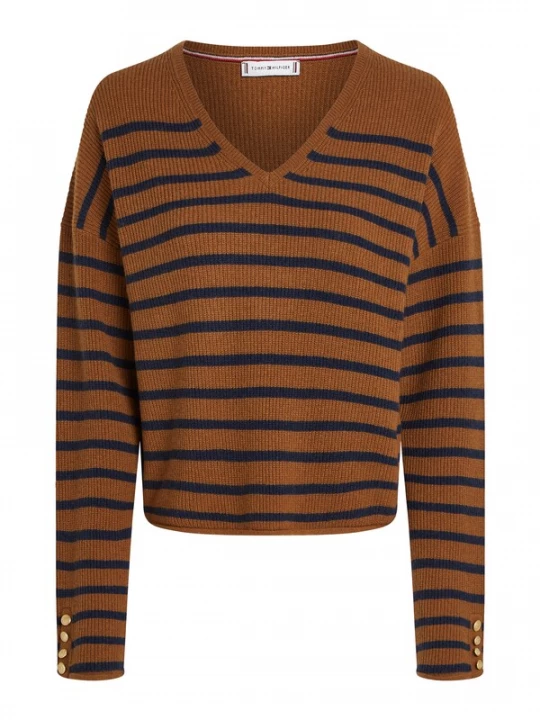 Foto van product TOMMY HILFIGER Trui bruin / zwart