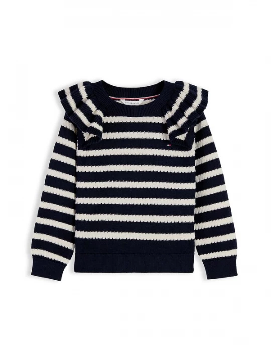 Foto van product TOMMY HILFIGER Trui crème / nachtblauw
