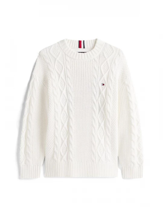 Foto van product TOMMY HILFIGER Trui donkerblauw / wit