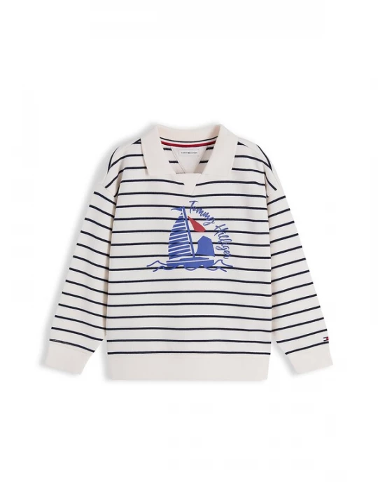 Foto van product TOMMY HILFIGER Trui donkerblauw / wit
