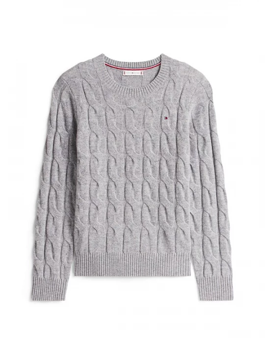 Foto van product TOMMY HILFIGER Trui grijs gemêleerd