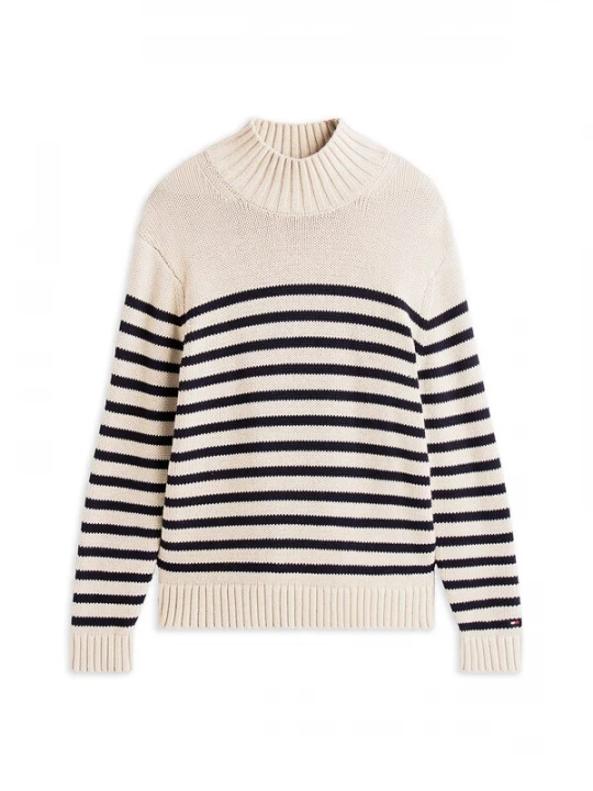 Foto van product TOMMY HILFIGER Trui 'Heritage' crème / zwart