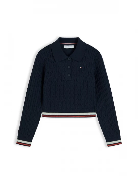 Foto van product TOMMY HILFIGER Trui marine / lichtrood / wit
