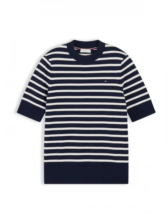 Foto van product TOMMY HILFIGER Trui marine / wit
