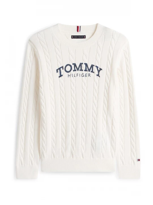 Foto van product TOMMY HILFIGER Trui marine / wit