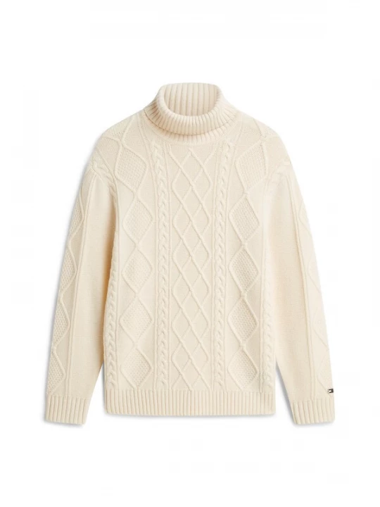 Foto van product TOMMY HILFIGER Trui 'New York Label' crème