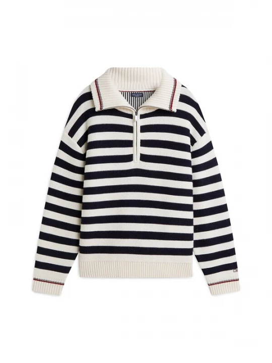 Foto van product TOMMY HILFIGER Trui 'New York' zwart / wit
