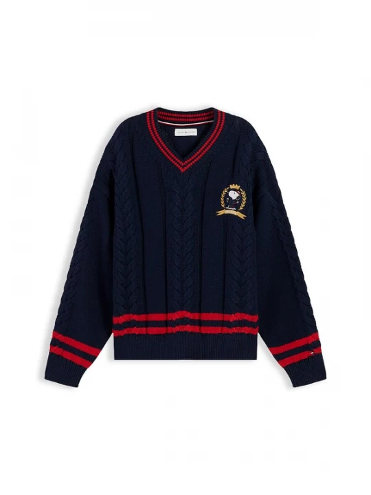 Foto van product TOMMY HILFIGER Trui 'Peanuts' marine / rood