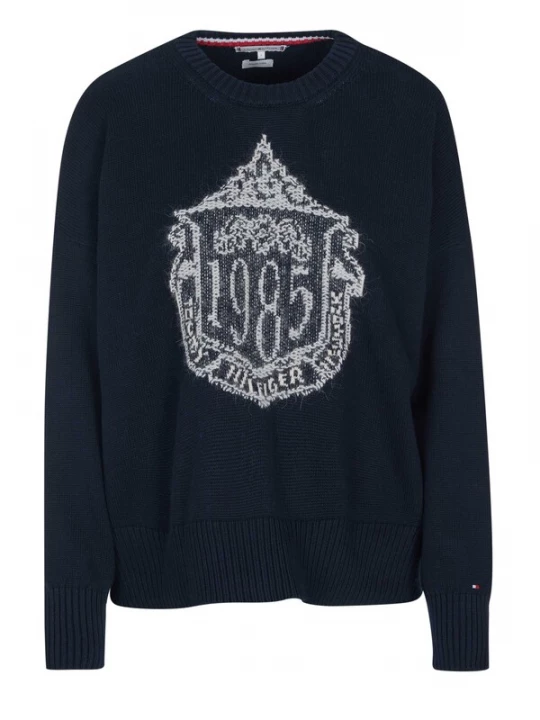 Foto van product TOMMY HILFIGER Trui 'Tommy Hilfiger Pullover' donkerblauw