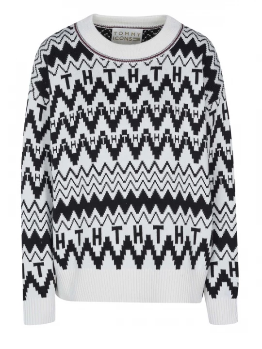 Foto van product TOMMY HILFIGER Trui 'Tommy Hilfiger Pullover' wit