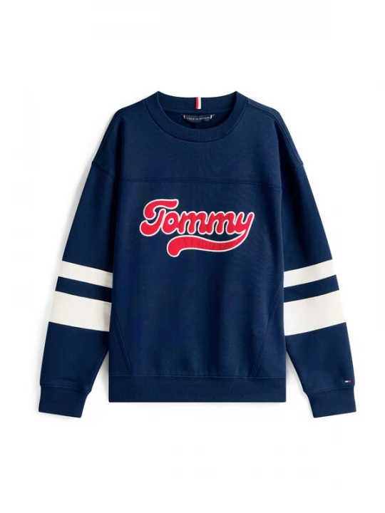Foto van product TOMMY HILFIGER Trui 'Varsity' donkerblauw / rood / wit