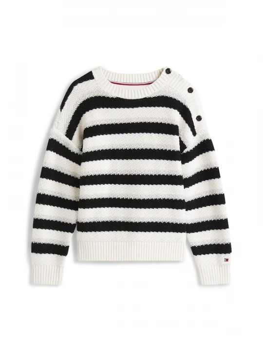 Foto van product TOMMY HILFIGER Trui zwart / wit