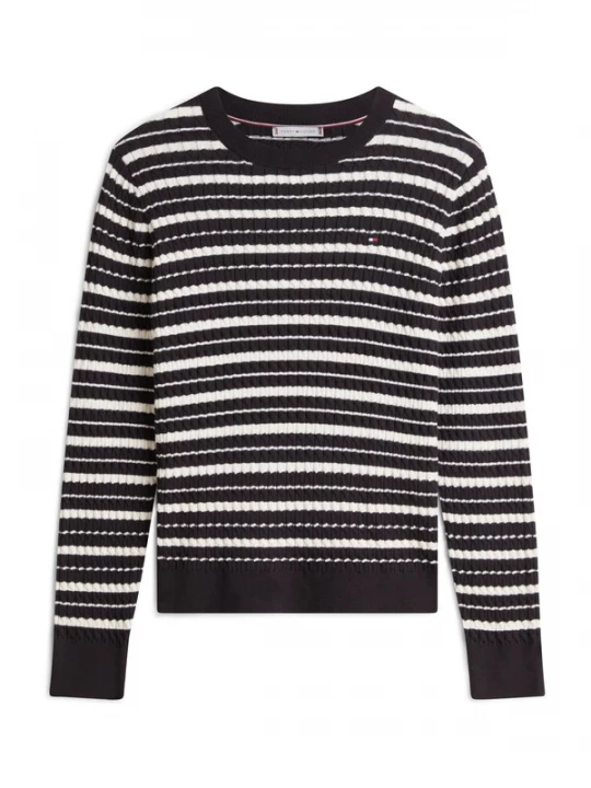 Foto van product TOMMY HILFIGER Trui zwart / wit