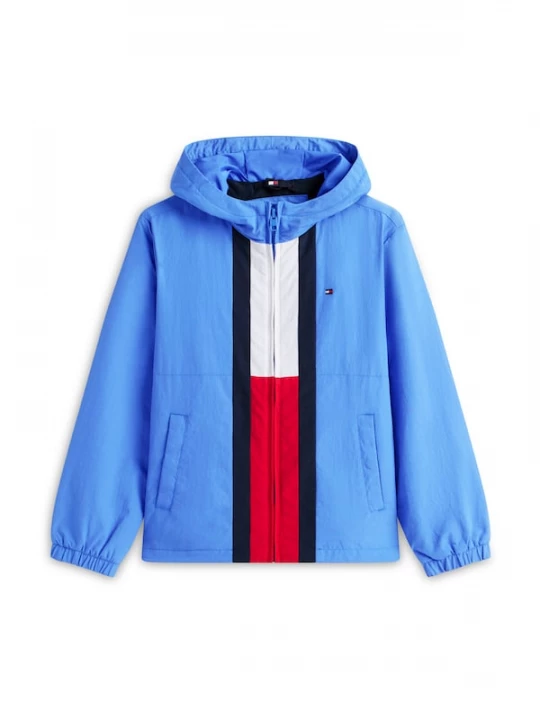 Foto van product TOMMY HILFIGER Tussenjas azuur / donkerblauw / rood / wit