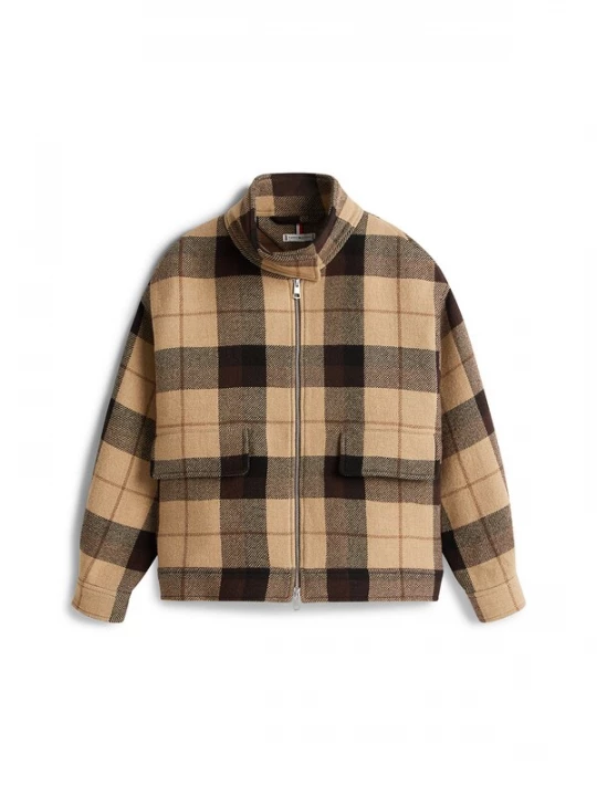 Foto van product TOMMY HILFIGER Tussenjas brokaat / donkerbruin
