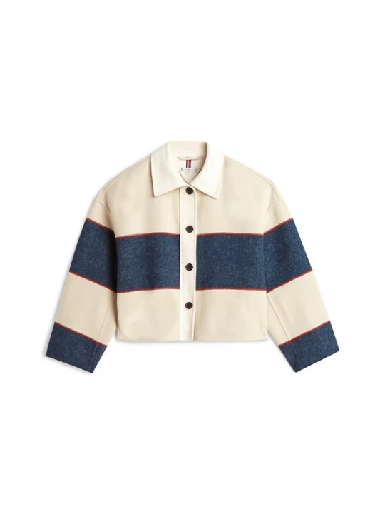 Foto van product TOMMY HILFIGER Tussenjas crème / blauw / rood