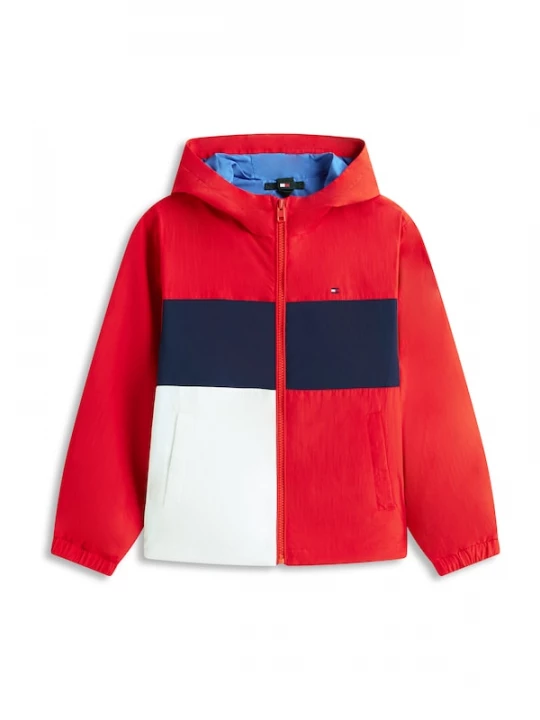 Foto van product TOMMY HILFIGER Tussenjas donkerblauw / rood / wit