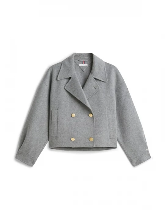 Foto van product TOMMY HILFIGER Tussenjas grijs gemêleerd