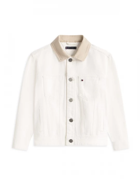 Foto van product TOMMY HILFIGER Tussenjas 'Heritage' beige / blauw denim / zwart / wit