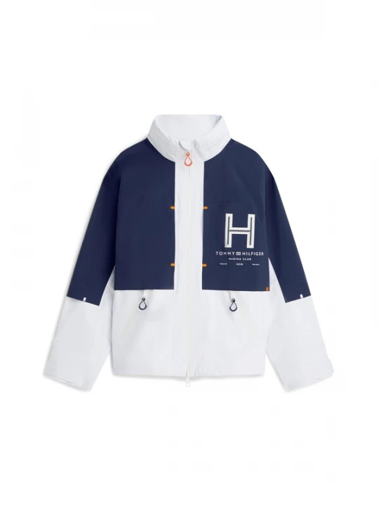 Foto van product TOMMY HILFIGER Tussenjas 'Regatta' marine / donkeroranje / wit