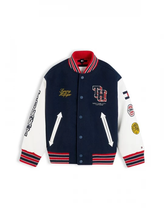 Foto van product TOMMY HILFIGER Tussenjas 'Varsity' navy / geel / rood / wit