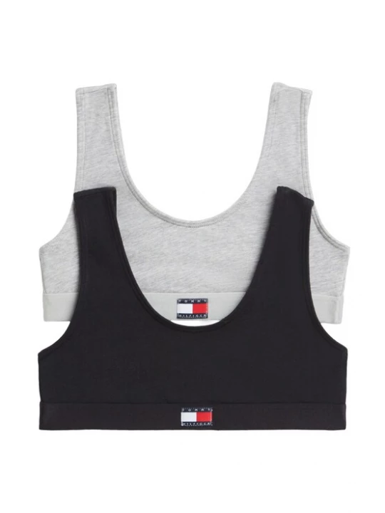Foto van product Tommy Hilfiger Underwear BH grijs gemêleerd / knalrood / zwart / wit