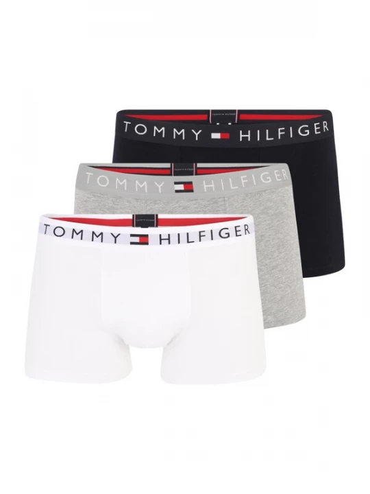 Foto van product Tommy Hilfiger Underwear Boxershorts '3P TRUNK WB' grijs / zwart / wit