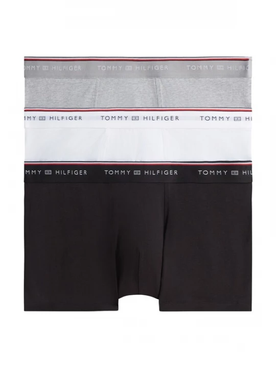 Foto van product Tommy Hilfiger Underwear Boxershorts grijs gemêleerd / knalrood / zwart / wit