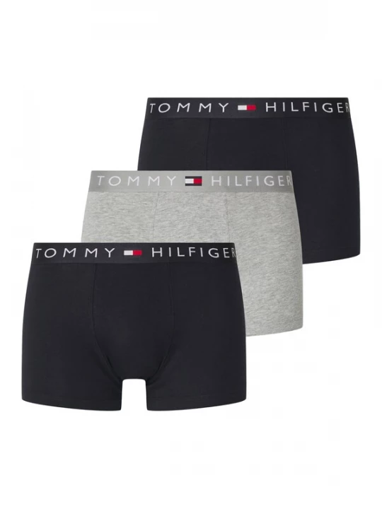 Foto van product Tommy Hilfiger Underwear Boxershorts grijs gemêleerd / rood / zwart / wit