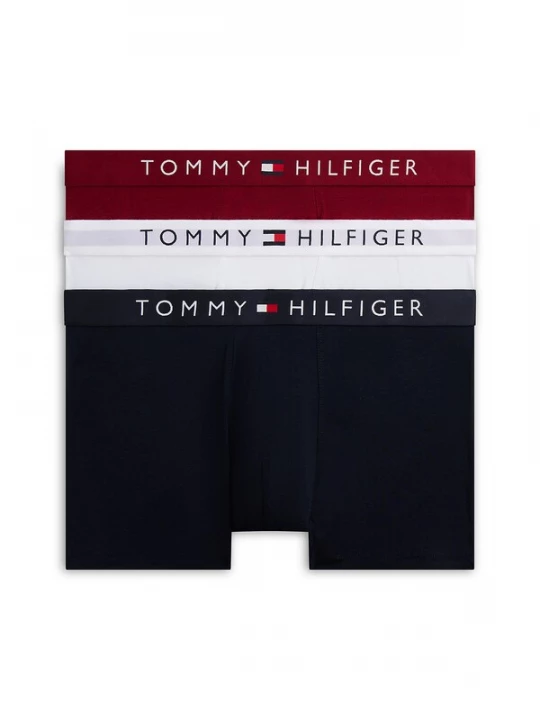 Foto van product Tommy Hilfiger Underwear Boxershorts nachtblauw / lichtgrijs / karmijnrood / wit