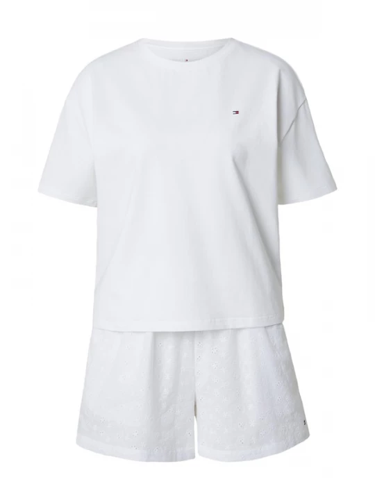 Foto van product Tommy Hilfiger Underwear Korte pyjama navy / kersrood / wit