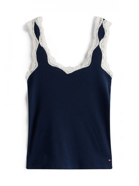 Foto van product Tommy Hilfiger Underwear Korte pyjama navy / wit