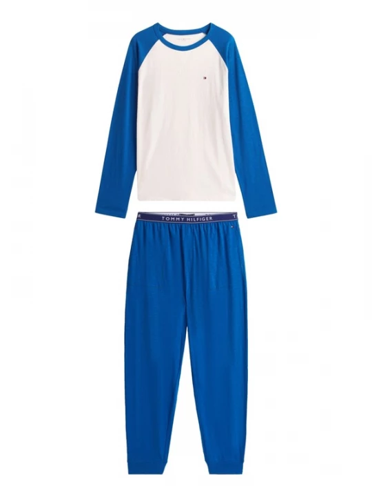 Foto van product Tommy Hilfiger Underwear Pyjama lang blauw / wit