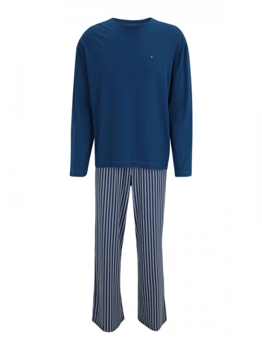 Foto van product Tommy Hilfiger Underwear Pyjama lang donkerblauw / wit