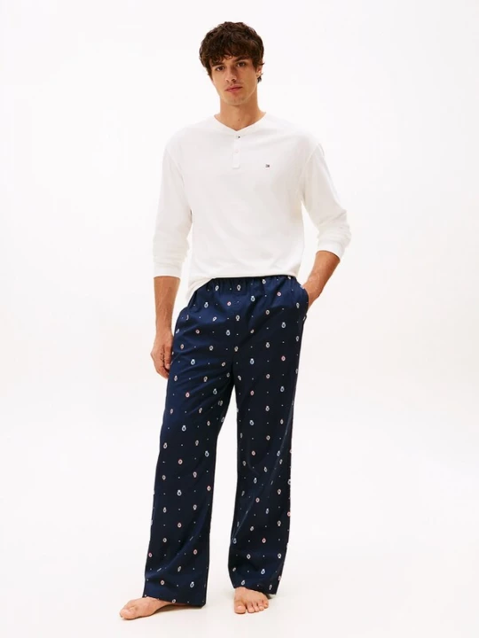 Foto van product Tommy Hilfiger Underwear Pyjama lang navy / rood / wit