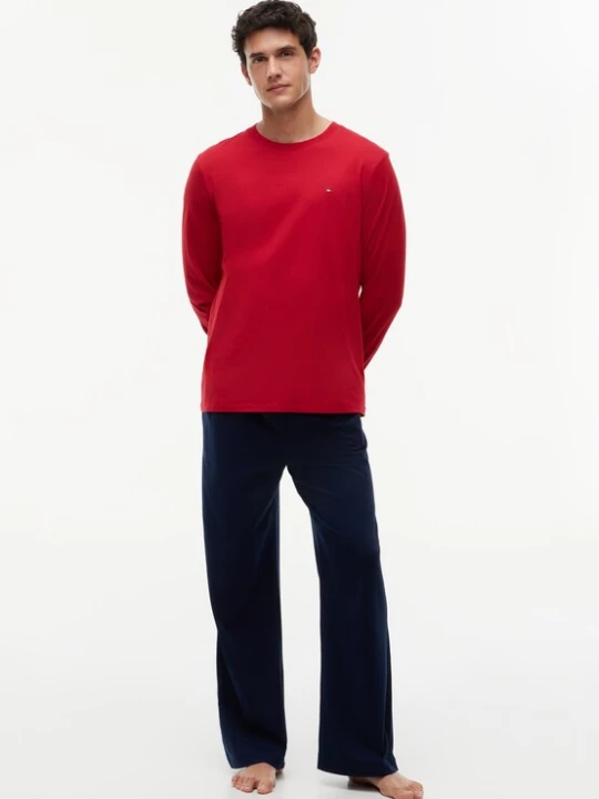 Foto van product Tommy Hilfiger Underwear Pyjama lang rood / zwart