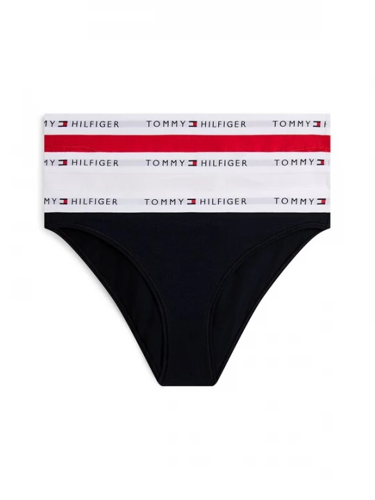Foto van product Tommy Hilfiger Underwear Slip 'Essential' lichtgrijs / rood / zwart / wit