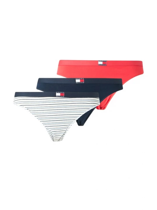 Foto van product Tommy Hilfiger Underwear Slip 'Heritage' navy / lichtblauw / knalrood / wit