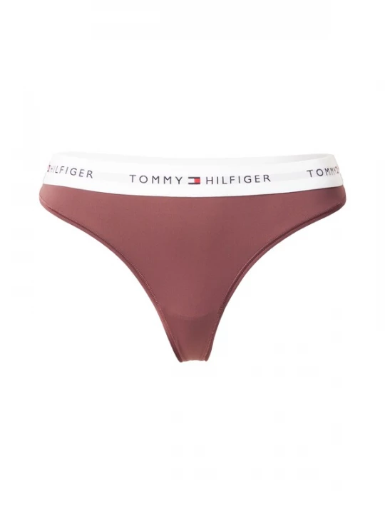 Foto van product Tommy Hilfiger Underwear String chocoladebruin / rood / zwart / wit