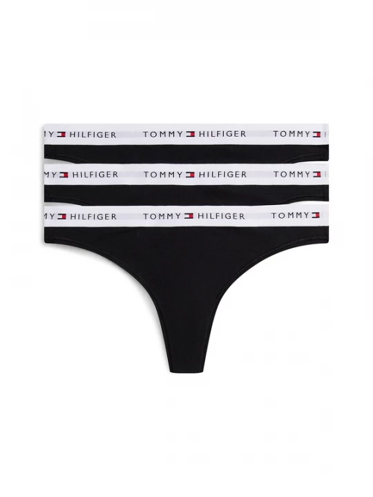 Foto van product Tommy Hilfiger Underwear String 'Essential' lichtgrijs / rood / zwart / wit