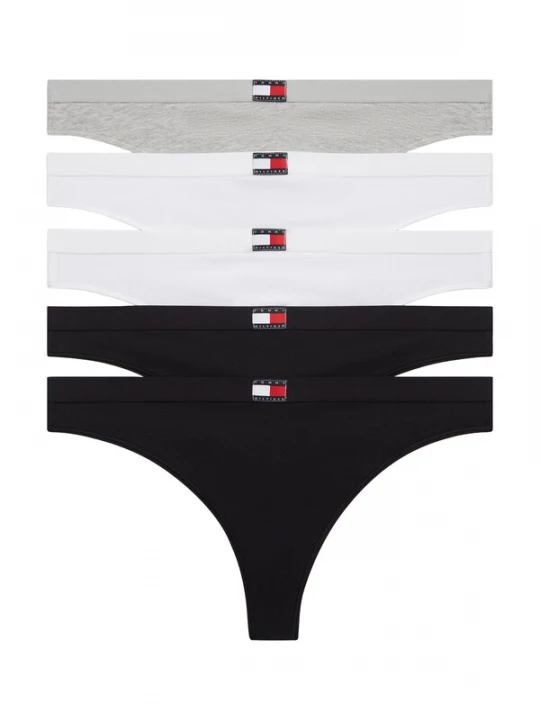 Foto van product Tommy Hilfiger Underwear String grijs gemêleerd / zwart / wit