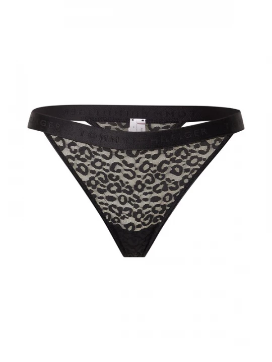Foto van product Tommy Hilfiger Underwear String 'LEOPARD' zwart