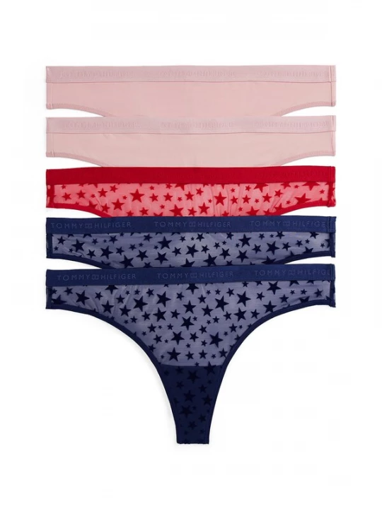 Foto van product Tommy Hilfiger Underwear String marine / rosa / rood