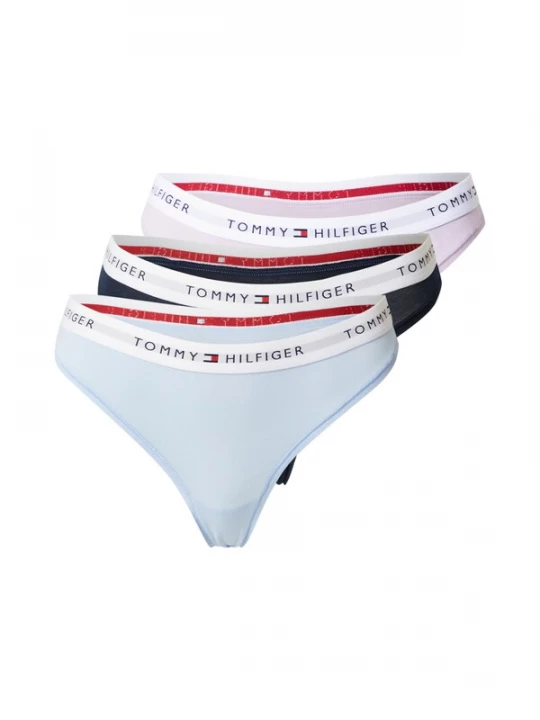 Foto van product Tommy Hilfiger Underwear String navy / hemelsblauw / pastelroze / wit